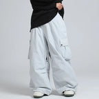 Unisex Ski Pants, Relaxed Fit, Breathable Insulated Snowboard Pants with Zipper - Color 6