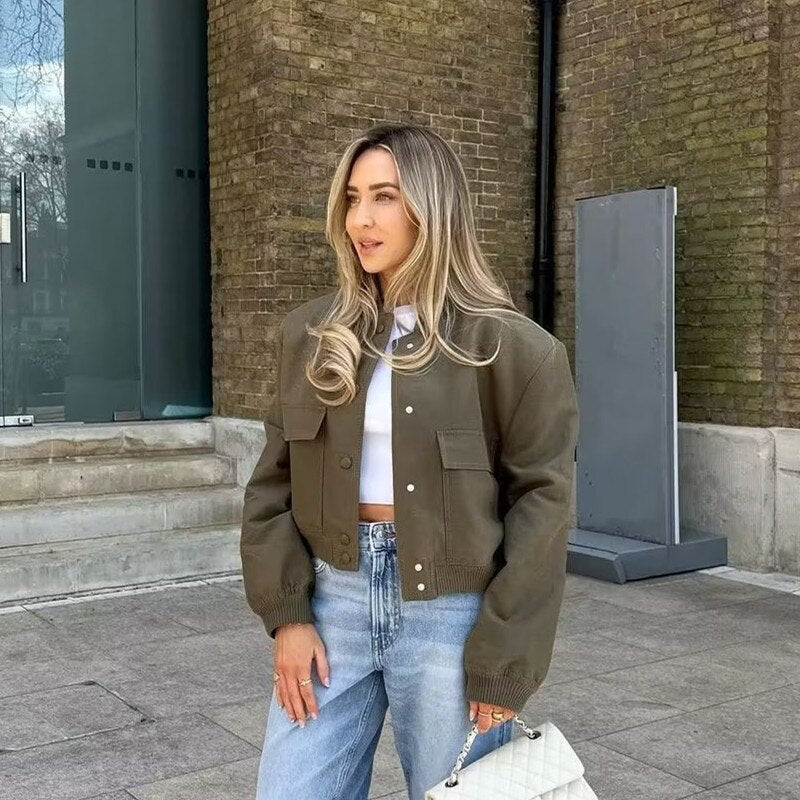 Stylische und vielseitige Bomberjacke für Damen