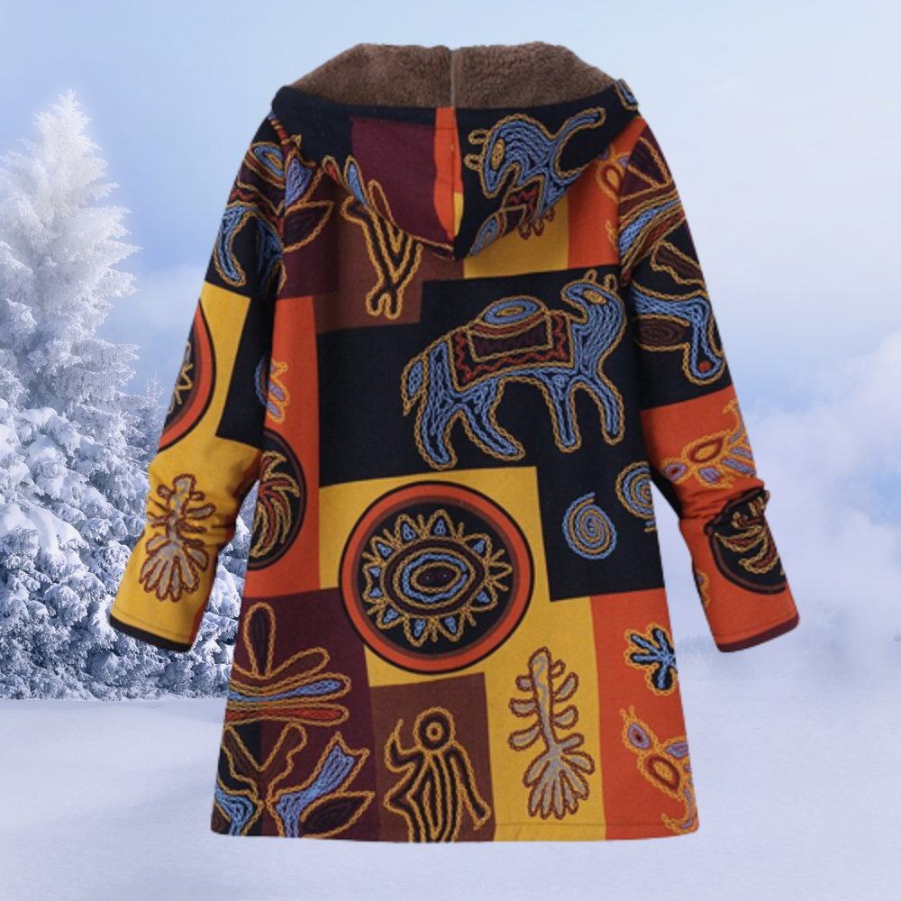 Long Quilted Puffer Winter Jacket with Hood | Perfect for Cold Winter Days - Multicolor