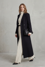 Doppelreihiger Maxi-Mantel für Damen