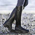 Waterproof Autumn Riding Boots with Non-Slip Sole and Cushioned Insole | Perfect for All Weather Conditions - Black