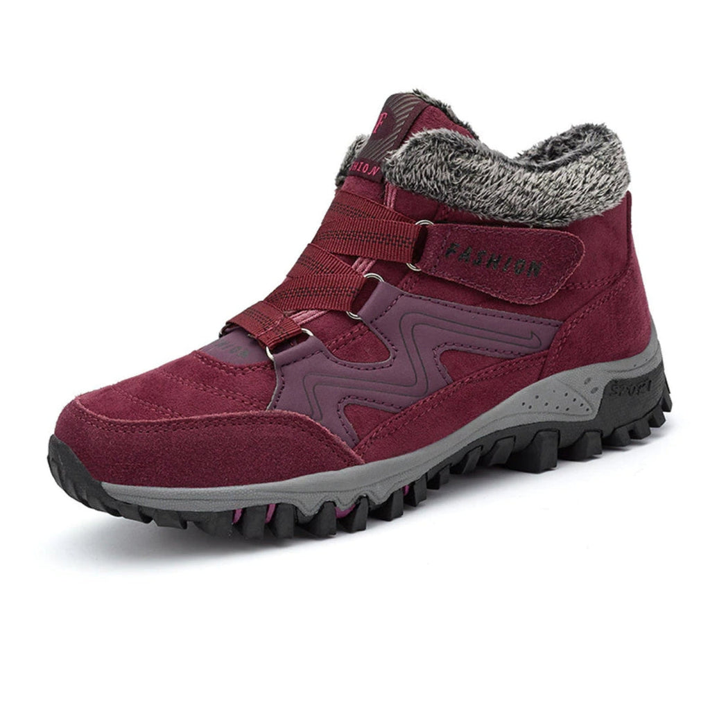 Women's Winter Boots with Warm Lining & Non-Slip Sole | Perfect for Cold Winter Days - Red Pink