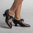 High-Heeled Shoes with Arch Support and Non-Slip Sole | Perfect for Autumn - Black