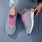 Lightweight Breathable Knit Sneakers with Cushioned Sole | Perfect for Autumn - Gray