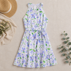 Halter Dream Dress - Feel the Breeze and Bloom with Effortless Summer Grace