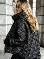 Damen-Steppjacke mit Kapuze