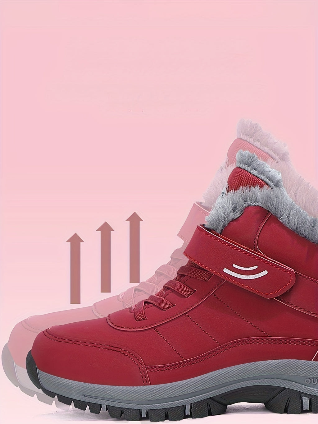 Women's Warm Snow Boots Anti Slip High Top Winter Ankle Boots with Soft Lining for Outdoor Wear