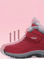 Women's Warm Snow Boots Anti Slip High Top Winter Ankle Boots with Soft Lining for Outdoor Wear