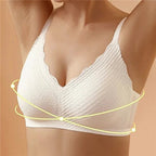 Women's Wireless Bra, Breathable with Moisture Control - White