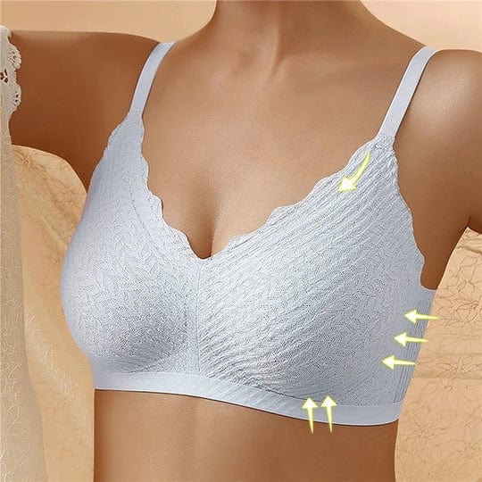 Women's Wireless Bra, Breathable with Moisture Control - Blue