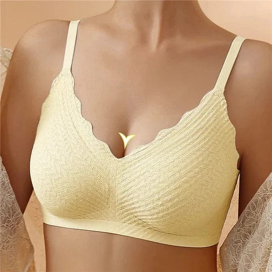 Women's Wireless Bra, Breathable with Moisture Control - Yellow