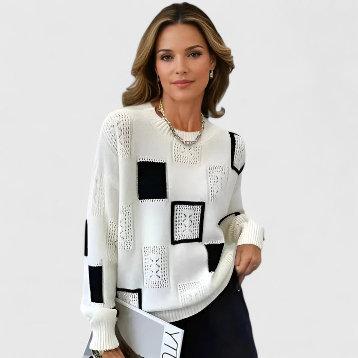Eleganter Damenpullover mit langen Ärmeln