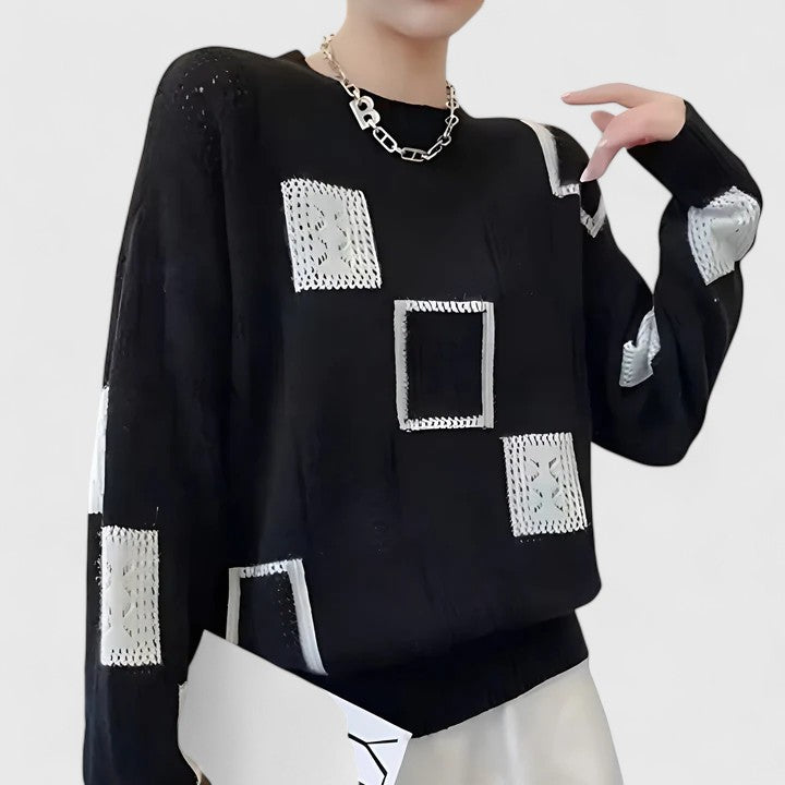Eleganter Damenpullover mit langen Ärmeln