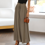 Women Effortlessly Chic Classic Wide Leg Pants