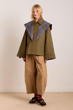Reversible Cropped Trench Coat | Chic Layered Look for Women