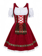 Women's Oktoberfest Dirndl Dress – Traditional Bavarian Costume, German Party