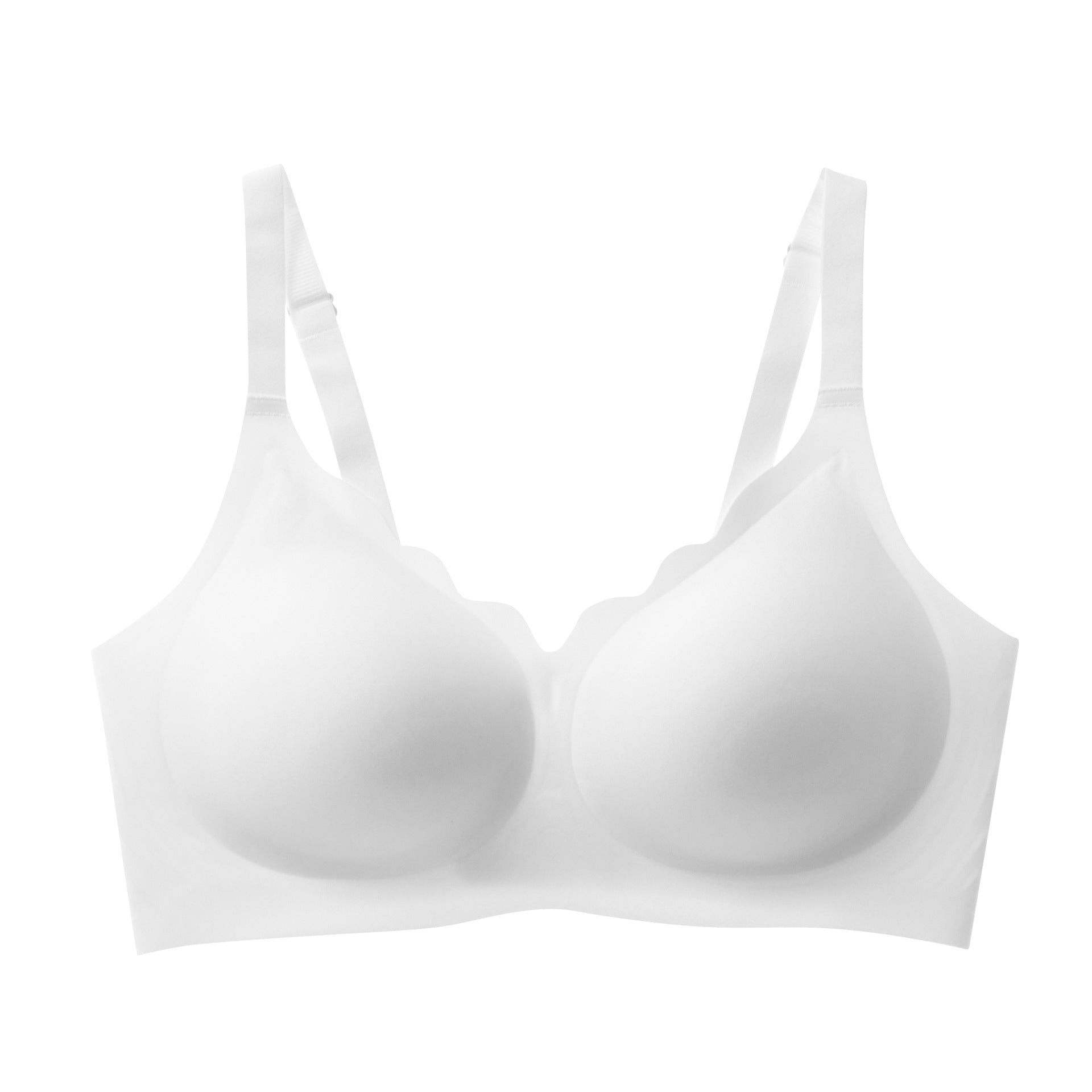 Soutien-gorge souple à armatures et bord en dentelle