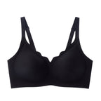 Soutien-gorge souple à armatures et bord en dentelle