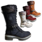 Women's Knit Cuff Lace-Up Winter Boots