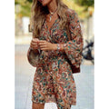Lola - Summer Breeze Boho Dress for Women - Brown