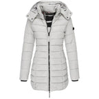 Ashby - Water-Resistant Quilted Winter Puffer Jacket - Gray