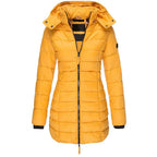 Ashby - Water-Resistant Quilted Winter Puffer Jacket - Yellow
