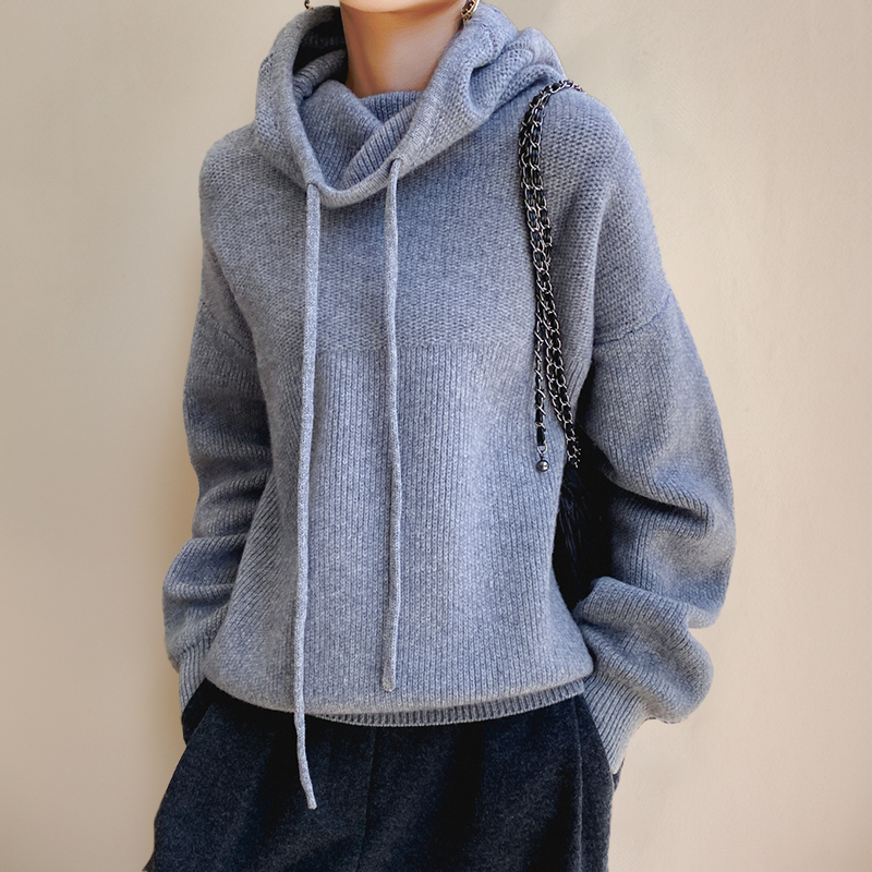 Women's Turtleneck Sweater, Breathable, Warm and Soft, Long-Sleeve - Perfect for Autumn and Winter - Gray