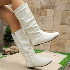 Women's Slouch Mid-Calf Flat Boots