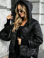 Damen-Steppjacke mit Kapuze