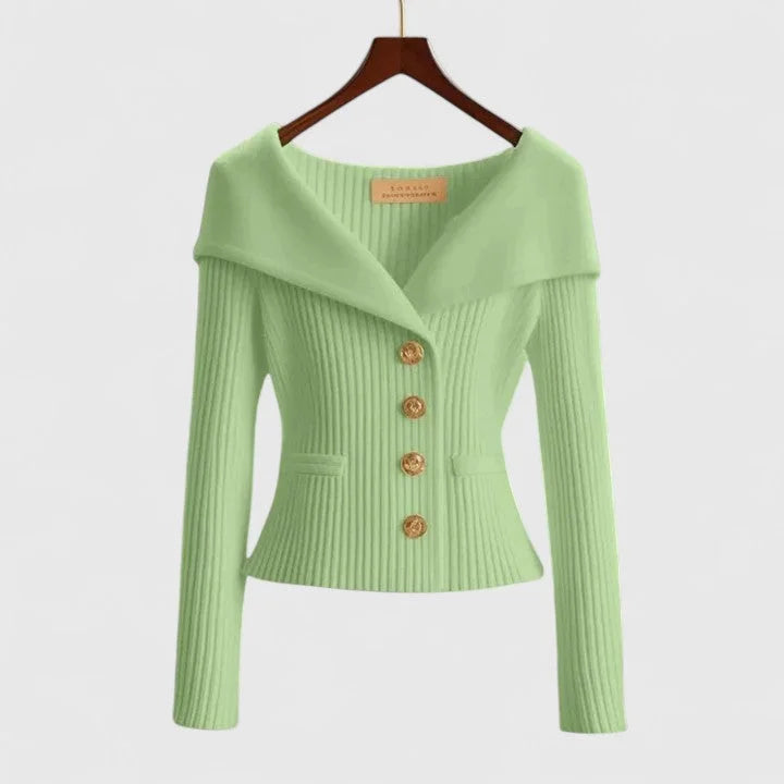 Women's Elegant Long Sleeve Cardigan