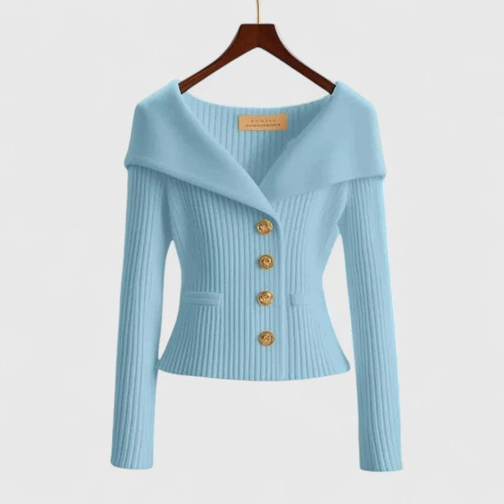 Women's Elegant Long Sleeve Cardigan