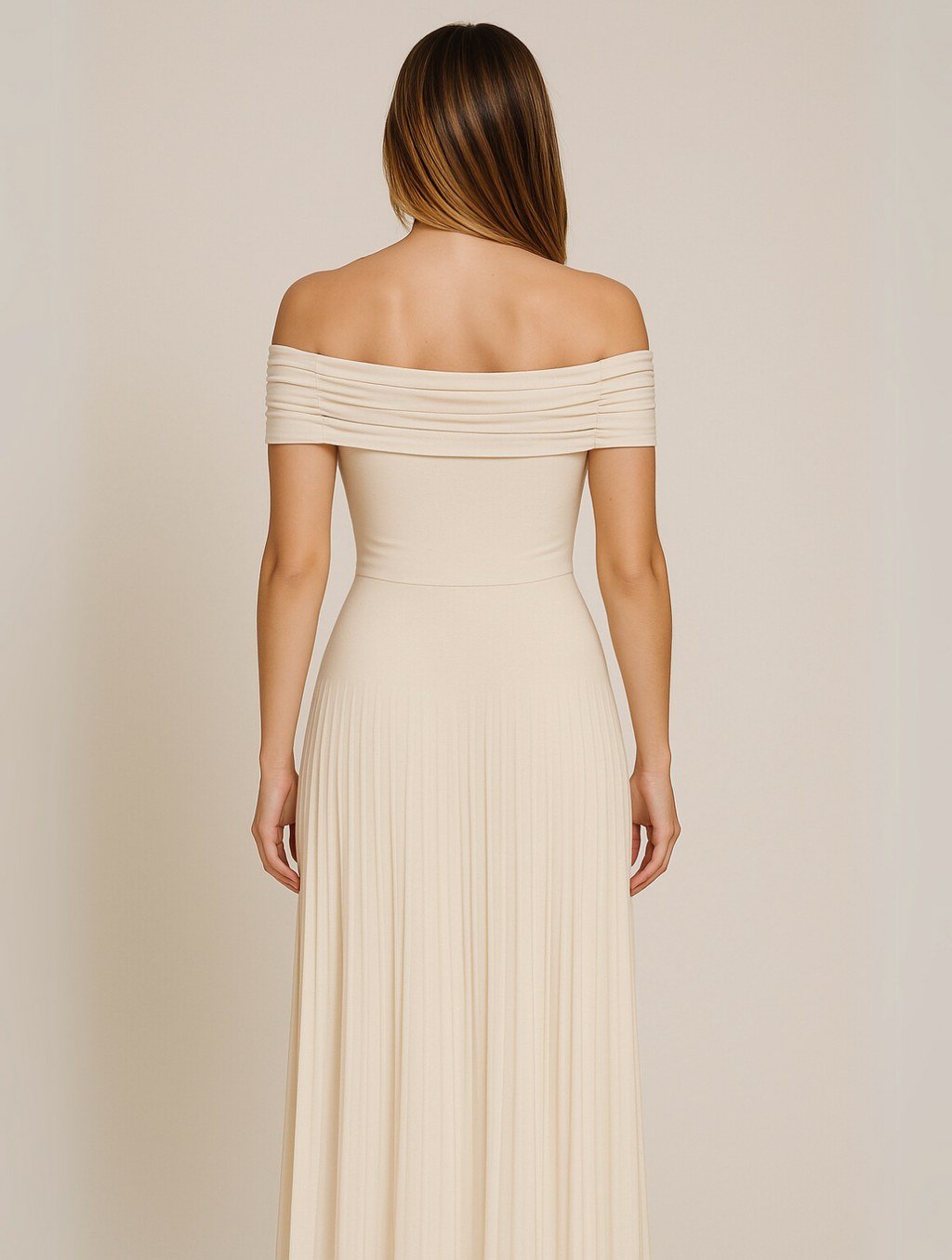 Women's Pleated Maxi Dress for Wedding Guests & Occasion