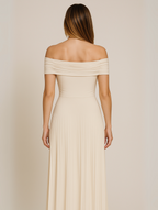 Women's Pleated Maxi Dress for Wedding Guests & Occasion