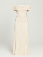 Women's Pleated Maxi Dress for Wedding Guests & Occasion