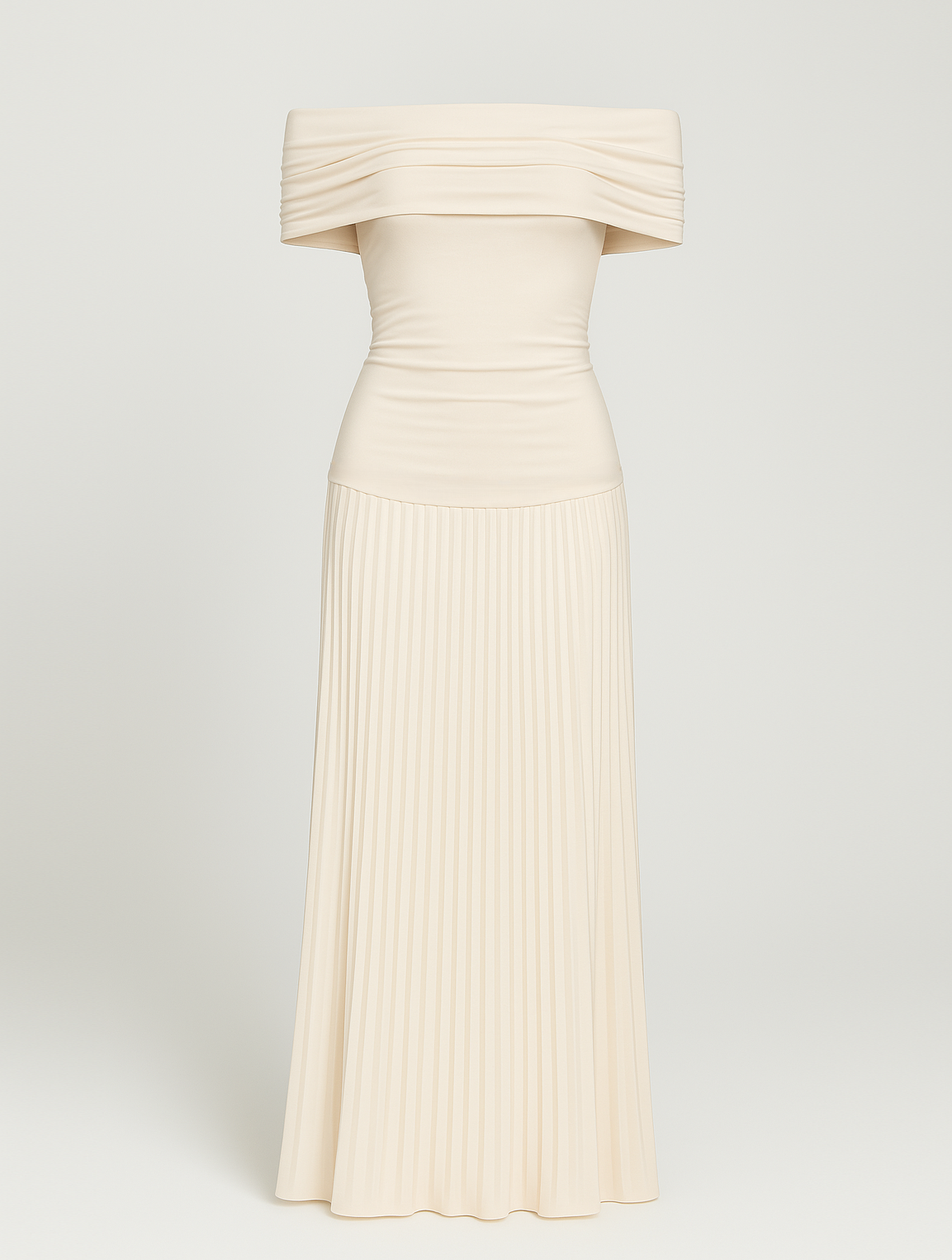 Women's Pleated Maxi Dress for Wedding Guests & Occasion