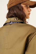Reversible Cropped Trench Coat | Chic Layered Look for Women
