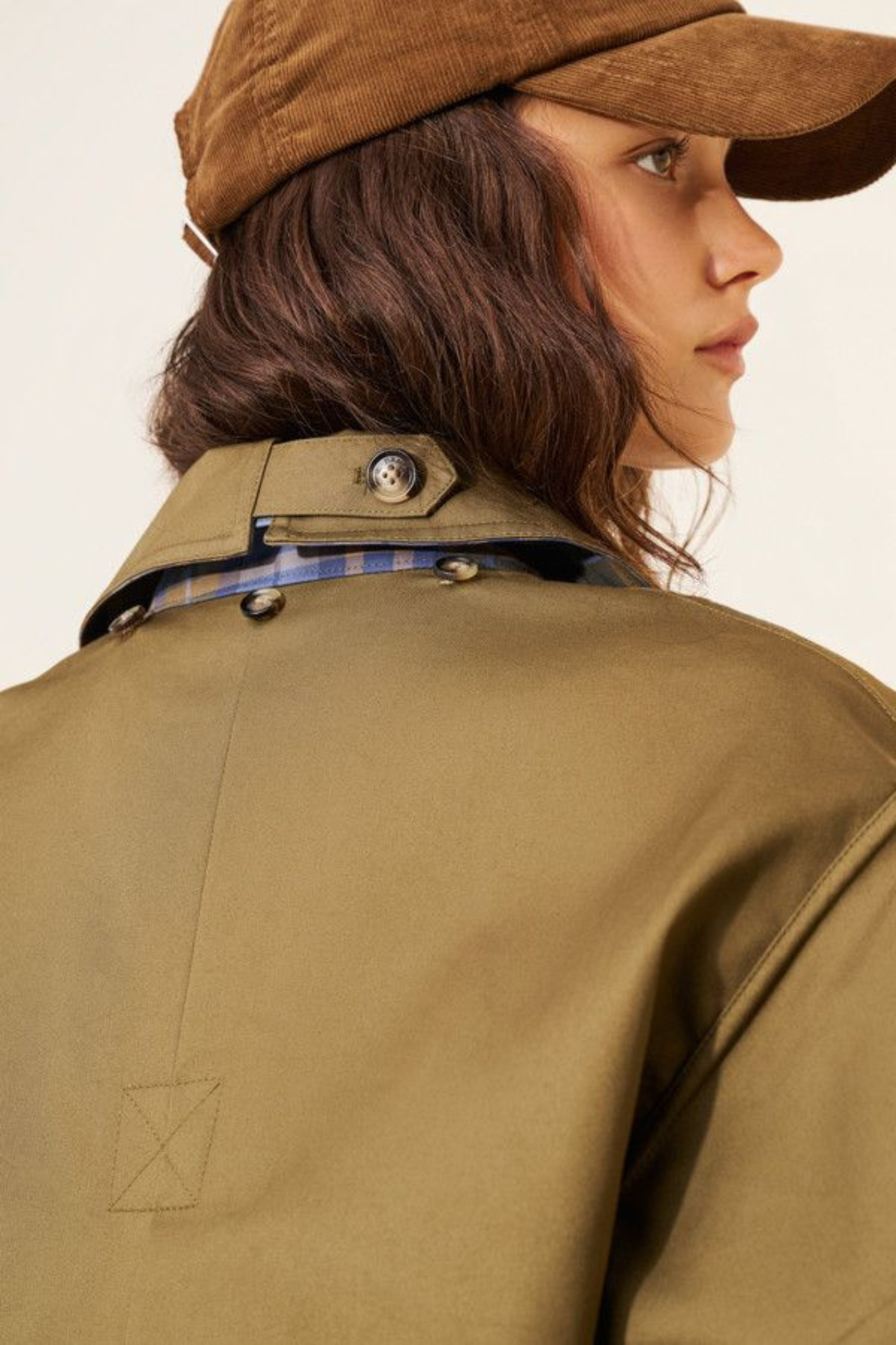 Reversible Cropped Trench Coat | Chic Layered Look for Women