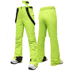 Women's Ski Pants, Breathable, Water-Resistant, Wear-Resistant, Snow Pants - Green
