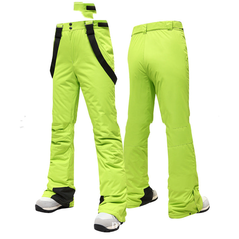 Women's Ski Pants, Breathable, Water-Resistant, Wear-Resistant, Snow Pants - Green