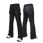 Women's Ski Pants, Breathable, Water-Resistant, Wear-Resistant, Snow Pants - Black