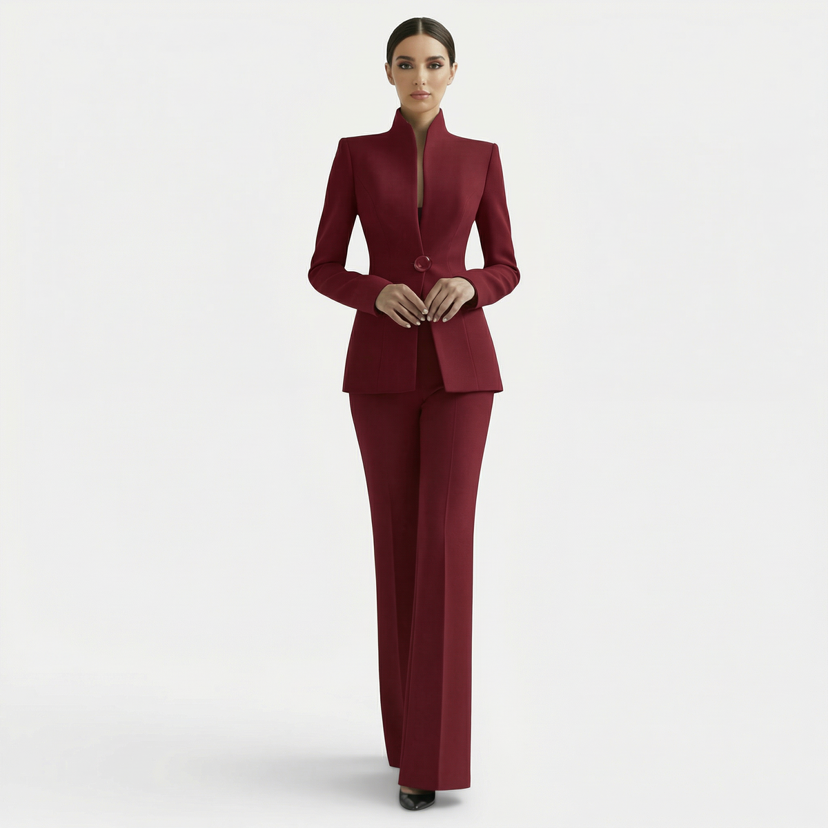 Conjunto de traje elegante para mujer
