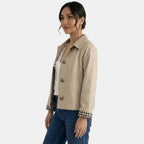 Elegant Women's Beige Jacket