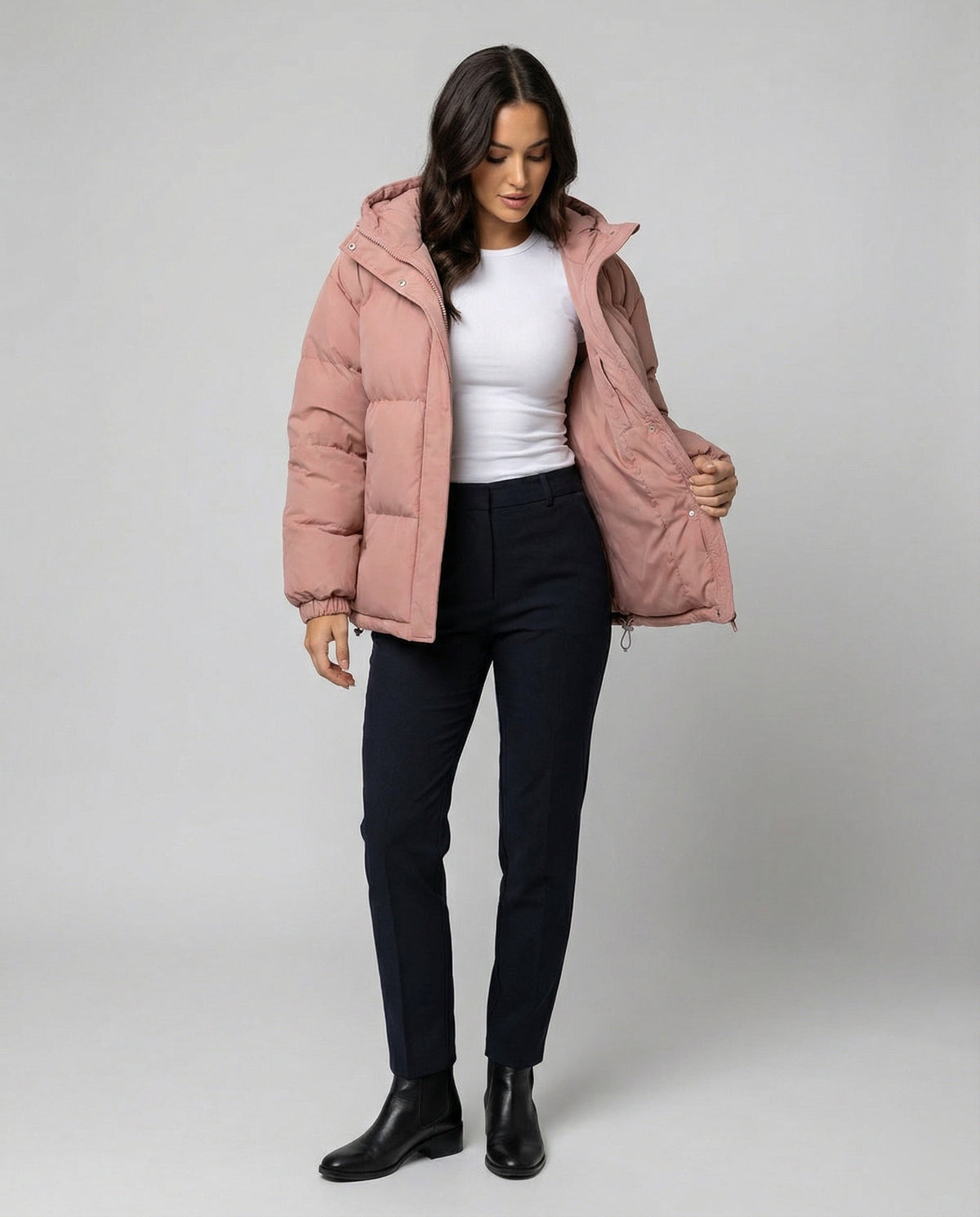 Women Winter Steppjacke, Oversize Schnitt & Wärmende Füllung