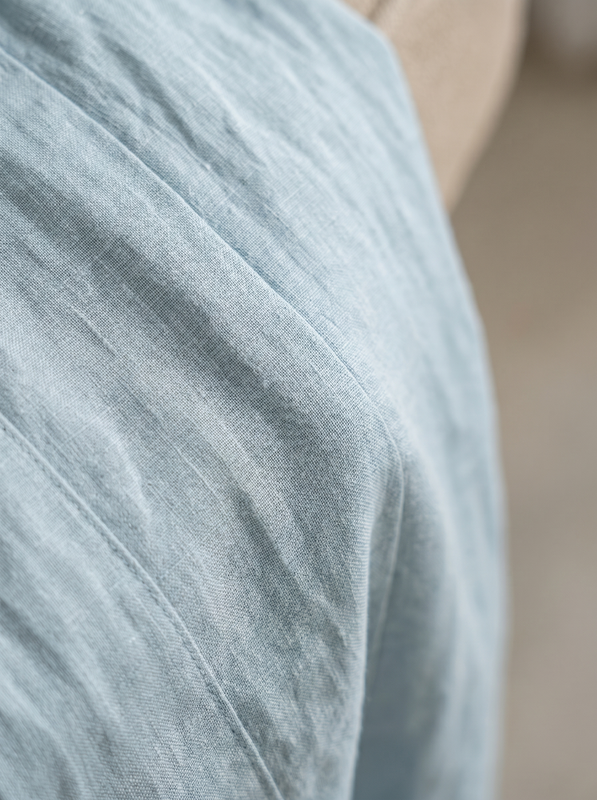 Damen Premium Leinen Zweiteiler mit weitem Bein Sommer Mode