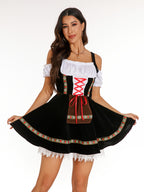 Women's Oktoberfest Dirndl Dress – Traditional Bavarian Costume, German Party
