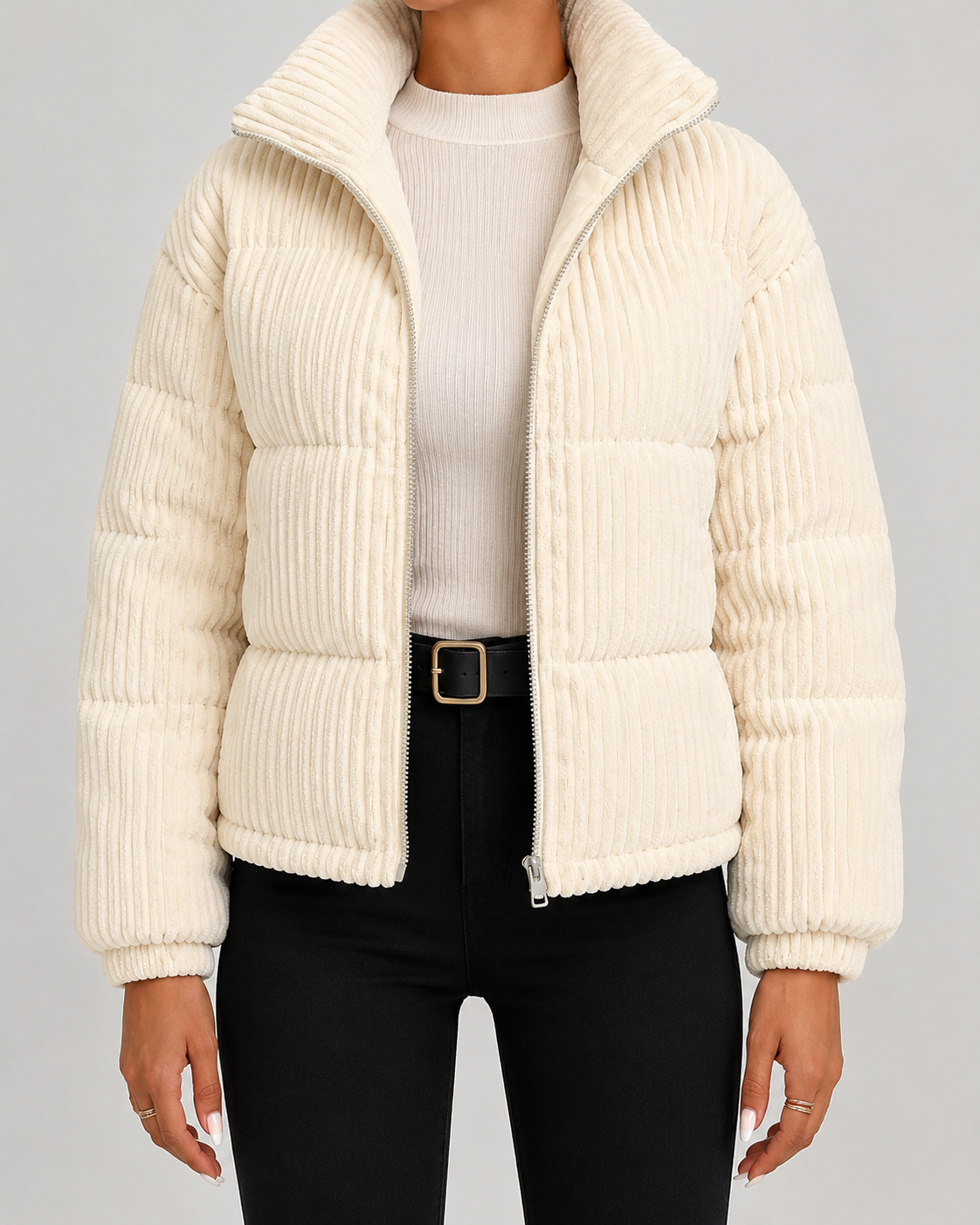 Damen-Steppjacke aus Cord