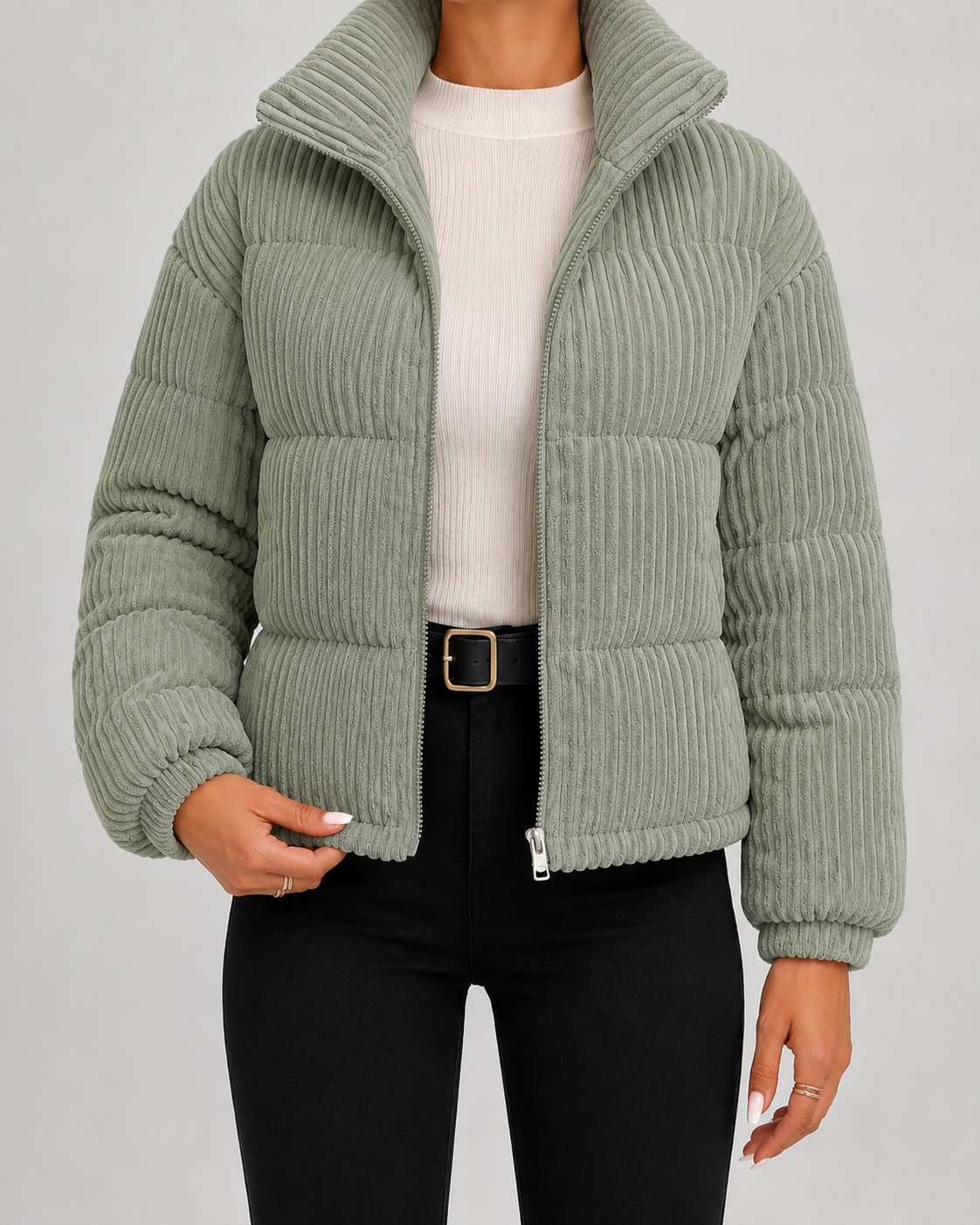 Damen-Steppjacke aus Cord