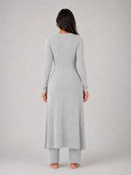 Women's Ribbed Two-Piece Relaxed Lounge Set