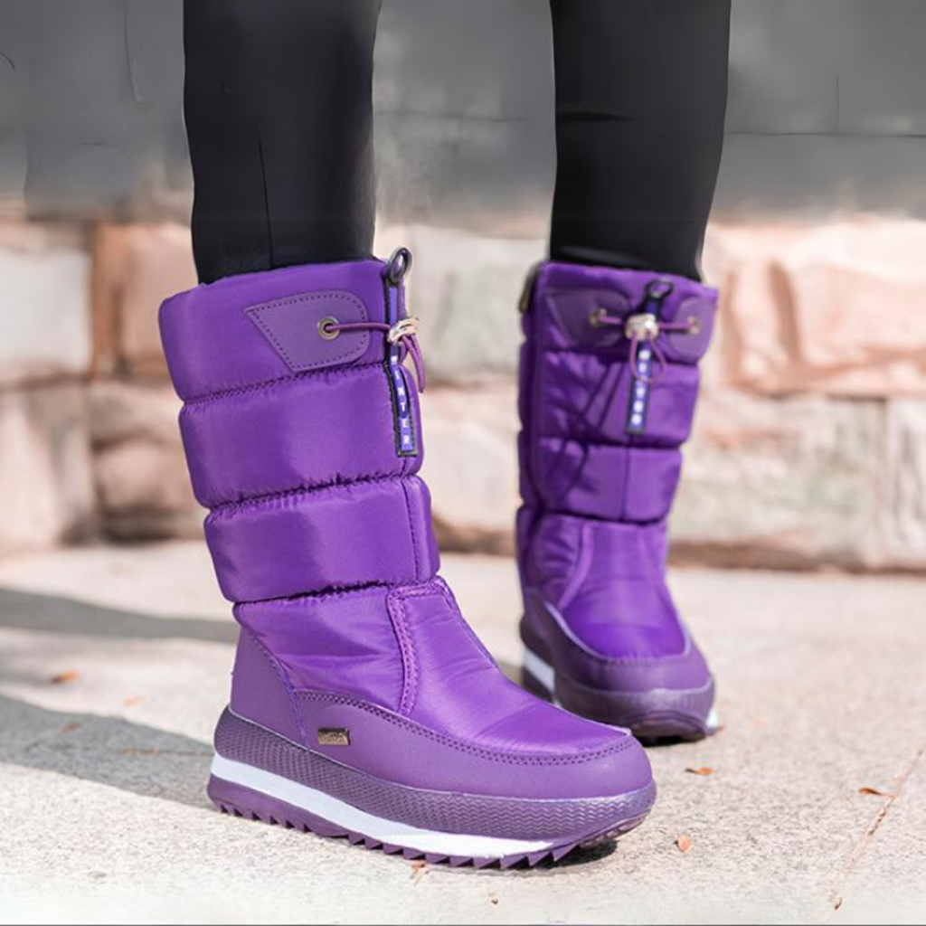 Wasserdichte Schneestiefel mit Reißverschluss für Damen