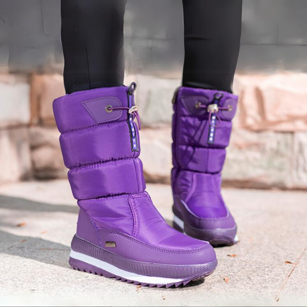 Wasserdichte Schneestiefel mit Reißverschluss für Damen